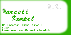 marcell kampel business card